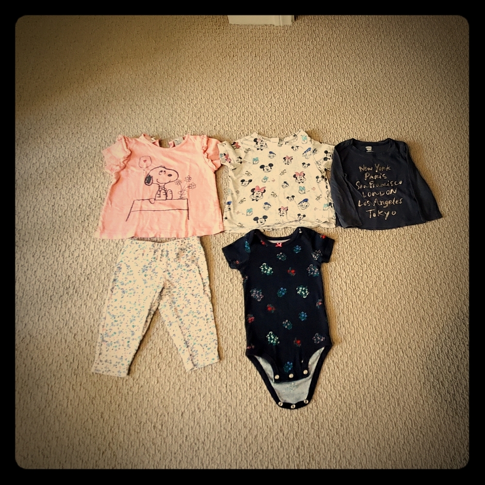 Baby girl clothes bundle size 12-18M